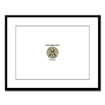 WFTB - M01 - 02 - Weapons & Field Training Battalion with Text - Large Framed Print